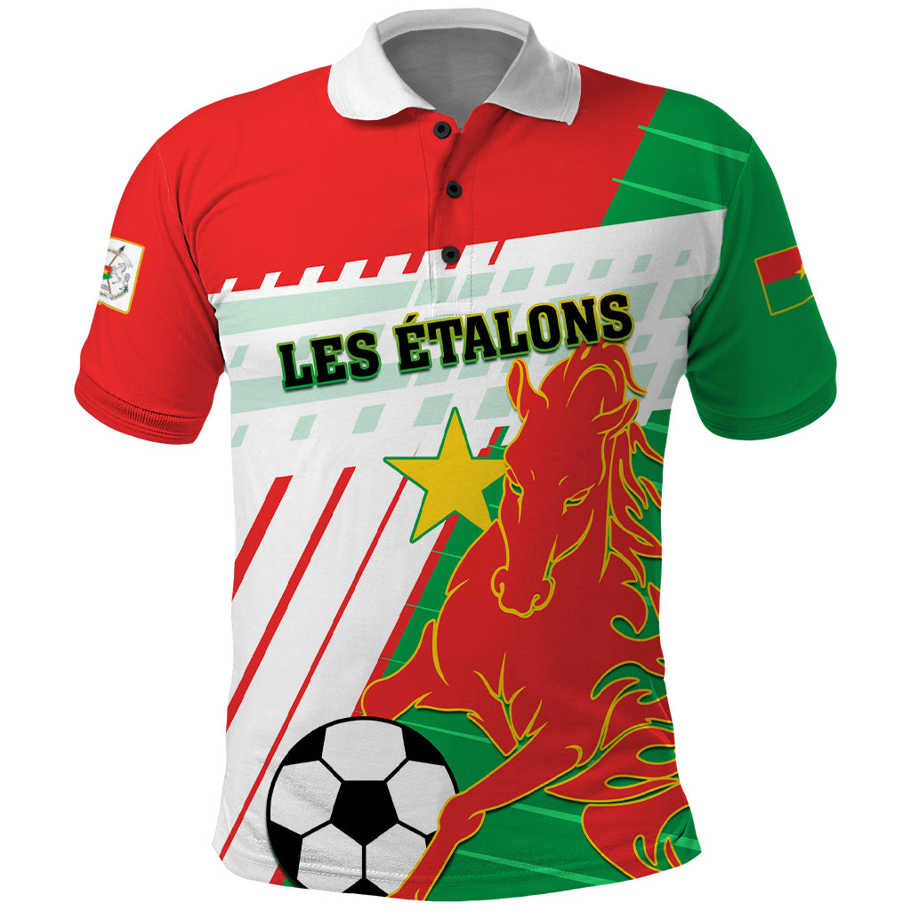 Burkina Faso Football Polo Shirt Go Les Etalons - Wonder Print Shop