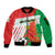 Burkina Faso Football Sleeve Zip Bomber Jacket Go Les Etalons - Wonder Print Shop