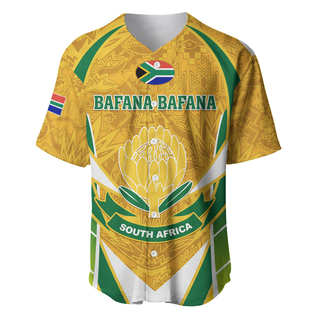 South Africa Soccer Baseball Jersey Come On Bafana Bafana - Wonder Print Shop