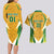 South Africa Soccer Couples Matching Long Sleeve Bodycon Dress and Hawaiian Shirt Come On Bafana Bafana - Wonder Print Shop