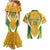 South Africa Soccer Couples Matching Mermaid Dress and Hawaiian Shirt Come On Bafana Bafana - Wonder Print Shop