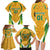 South Africa Soccer Family Matching Long Sleeve Bodycon Dress and Hawaiian Shirt Come On Bafana Bafana - Wonder Print Shop