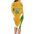 South Africa Soccer Family Matching Long Sleeve Bodycon Dress and Hawaiian Shirt Come On Bafana Bafana - Wonder Print Shop