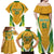 South Africa Soccer Family Matching Off Shoulder Maxi Dress and Hawaiian Shirt Come On Bafana Bafana - Wonder Print Shop