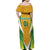 South Africa Soccer Family Matching Off Shoulder Maxi Dress and Hawaiian Shirt Come On Bafana Bafana - Wonder Print Shop