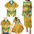 South Africa Soccer Family Matching Puletasi and Hawaiian Shirt Come On Bafana Bafana - Wonder Print Shop