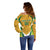 South Africa Soccer Off Shoulder Sweater Come On Bafana Bafana - Wonder Print Shop