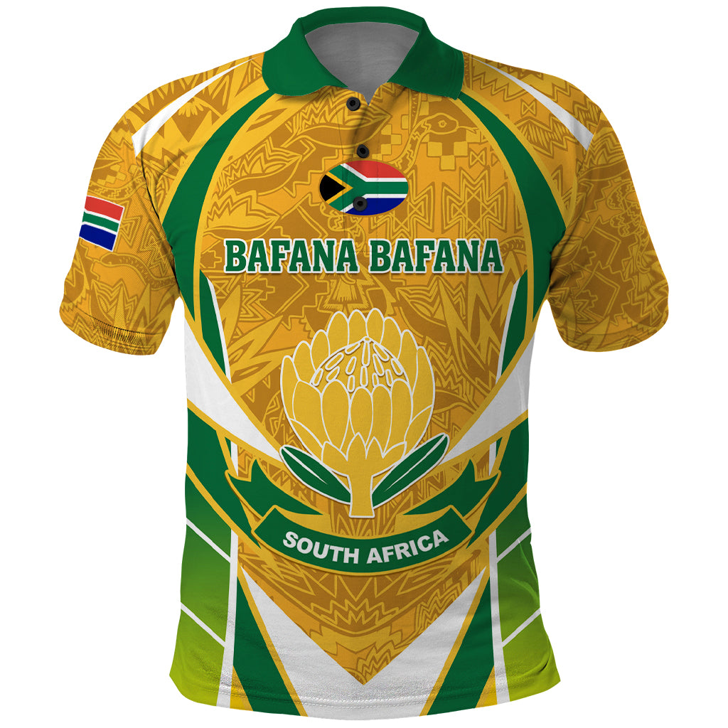 South Africa Soccer Polo Shirt Come On Bafana Bafana - Wonder Print Shop