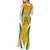 South Africa Soccer Tank Maxi Dress Come On Bafana Bafana - Wonder Print Shop