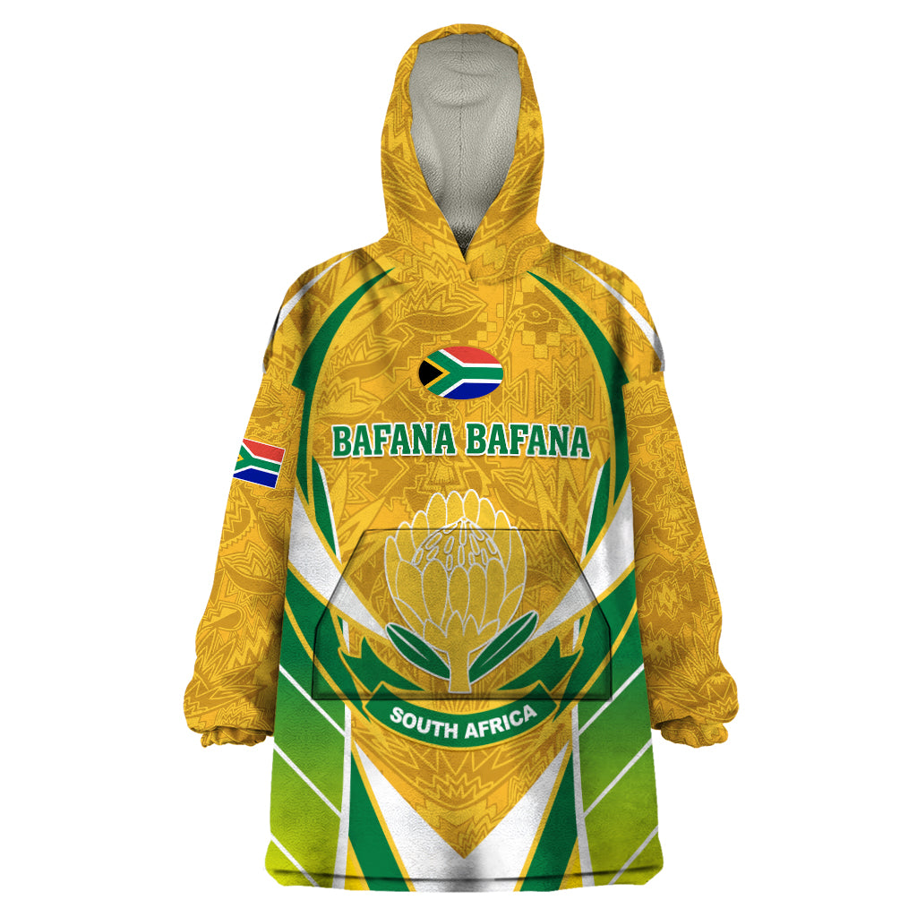 South Africa Soccer Wearable Blanket Hoodie Come On Bafana Bafana - Wonder Print Shop