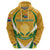 South Africa Soccer Zip Hoodie Come On Bafana Bafana - Wonder Print Shop