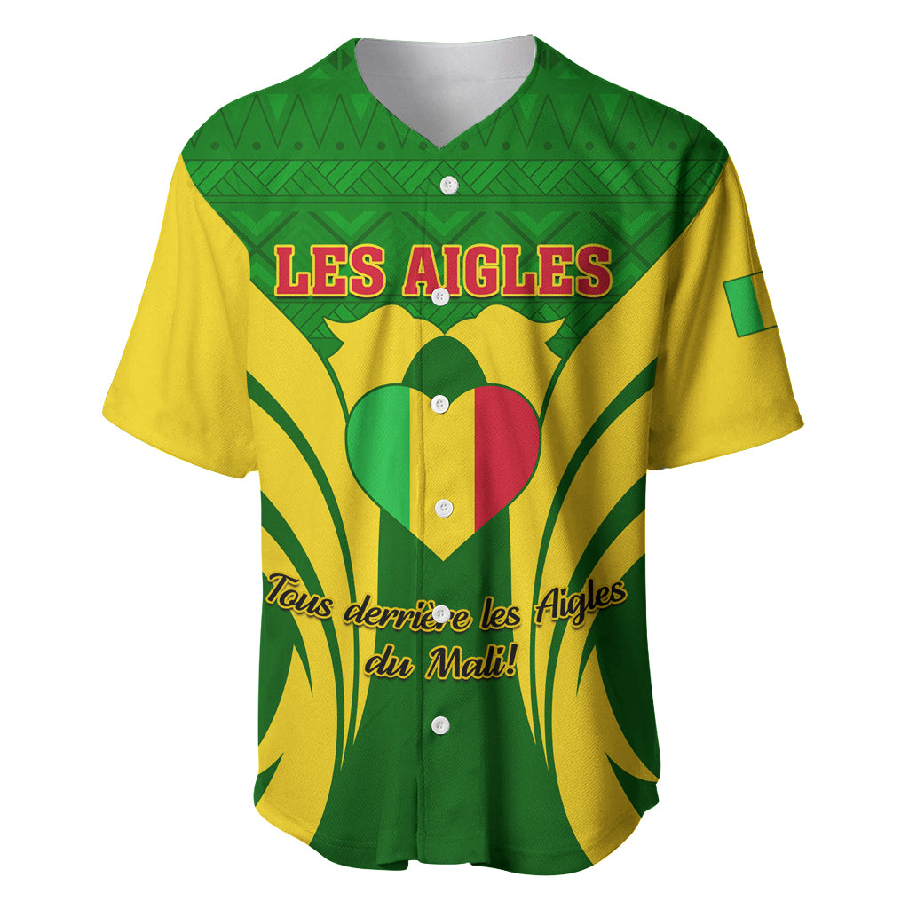 Mali Football Baseball Jersey Tous Derriere Les Aigles Du Mali - Wonder Print Shop