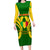 Mali Football Long Sleeve Bodycon Dress Tous Derriere Les Aigles Du Mali - Wonder Print Shop