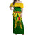 Mali Football Off Shoulder Maxi Dress Tous Derriere Les Aigles Du Mali - Wonder Print Shop