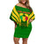 Mali Football Off Shoulder Short Dress Tous Derriere Les Aigles Du Mali - Wonder Print Shop