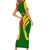 Mali Football Short Sleeve Bodycon Dress Tous Derriere Les Aigles Du Mali - Wonder Print Shop