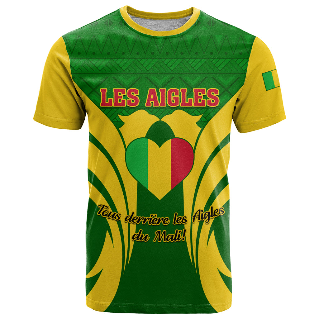 Mali Football T Shirt Tous Derriere Les Aigles Du Mali