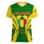 Mali Football Women V Neck T Shirt Tous Derriere Les Aigles Du Mali - Wonder Print Shop