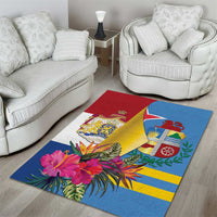 Aruba-Netherlands Area Rug Tropical Unique Style