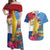 Aruba-Netherlands Couples Matching Off Shoulder Maxi Dress and Hawaiian Shirt Tropical Unique Style