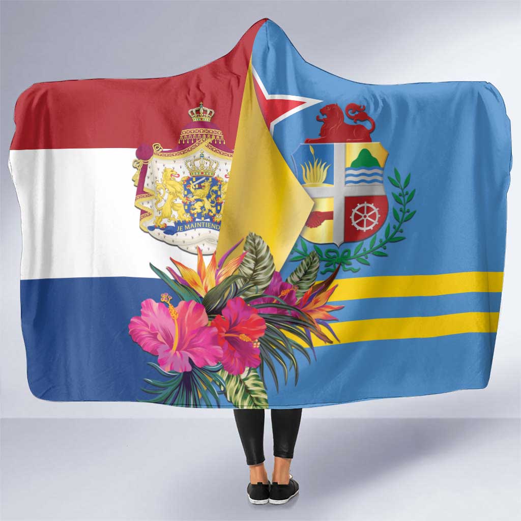 Aruba-Netherlands Hooded Blanket Tropical Unique Style