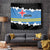 Aruba Dushi Tera Tapestry Coat Of Arms Torn Paper Stylized