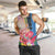 Personalised Aruba Flamingo Men Tank Top Tropical Sunset Vibes