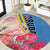 Aruba Flamingo Round Carpet Tropical Sunset Vibes