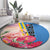 Aruba Flamingo Round Carpet Tropical Sunset Vibes