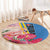 Aruba Flamingo Round Carpet Tropical Sunset Vibes