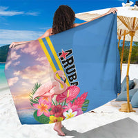 Aruba Flamingo Sarong Tropical Sunset Vibes