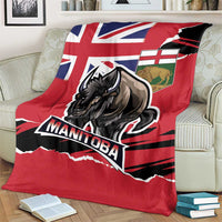 Canada Manitoba Province Bison Blanket Gloriosus et Liber