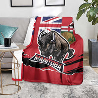 Canada Manitoba Province Bison Blanket Gloriosus et Liber