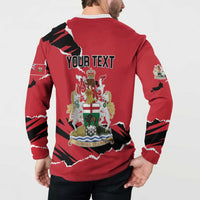 Personalized Canada Manitoba Province Bison Button Sweatshirt Gloriosus et Liber
