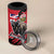 Personalized Canada Manitoba Province Bison 4 in 1 Can Cooler Tumbler Gloriosus et Liber