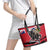 Canada Manitoba Province Bison Leather Tote Bag Gloriosus et Liber