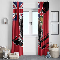 Canada Manitoba Province Bison Window Curtain Gloriosus et Liber
