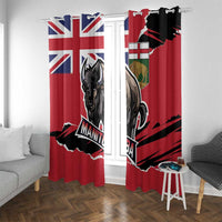 Canada Manitoba Province Bison Window Curtain Gloriosus et Liber