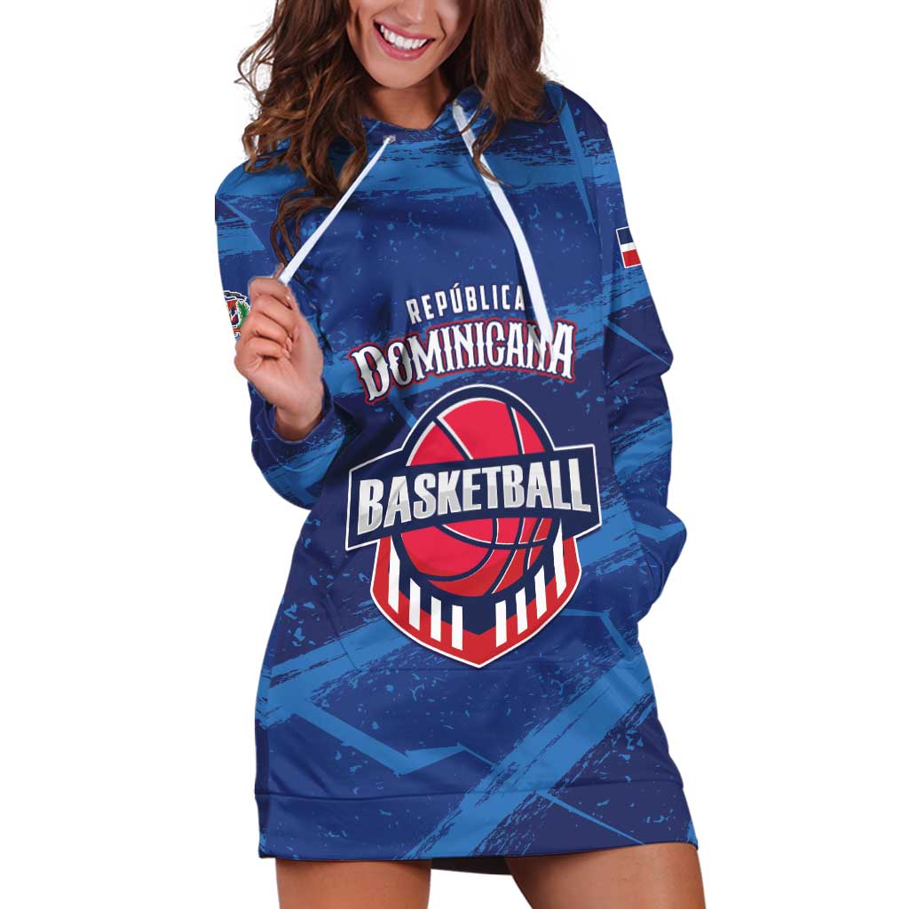 Custom Dominican Republic Basketball Hoodie Dress Enjoy The Game