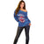 Custom Dominican Republic Basketball Off Shoulder Sweater Enjoy The Game