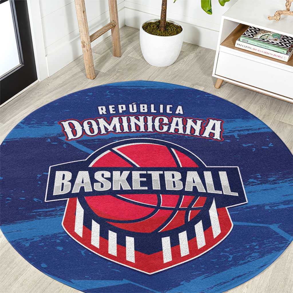 Dominican Republic Basketball Round Carpet Enjoy The Game