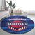 Dominican Republic Basketball Round Carpet Enjoy The Game