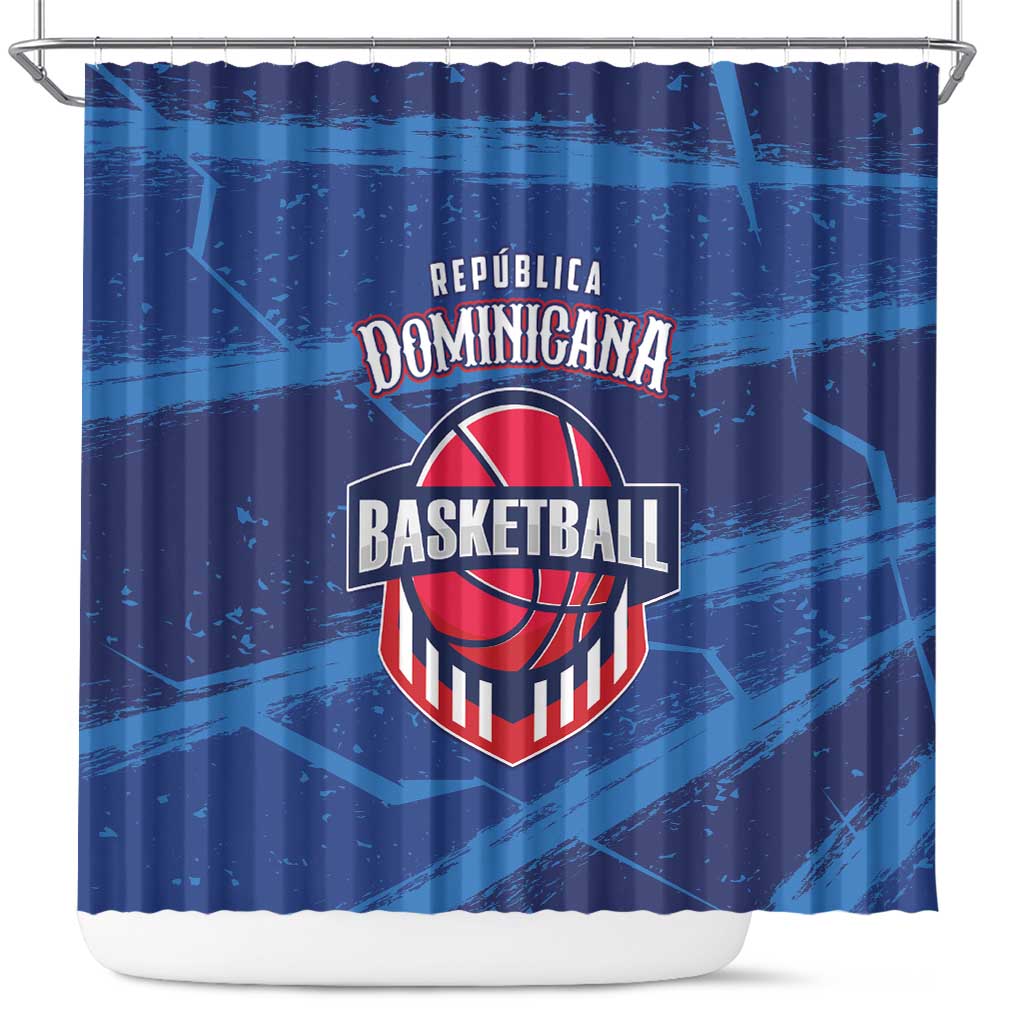 Dominican Republic Basketball Shower Curtain Enjoy The Game