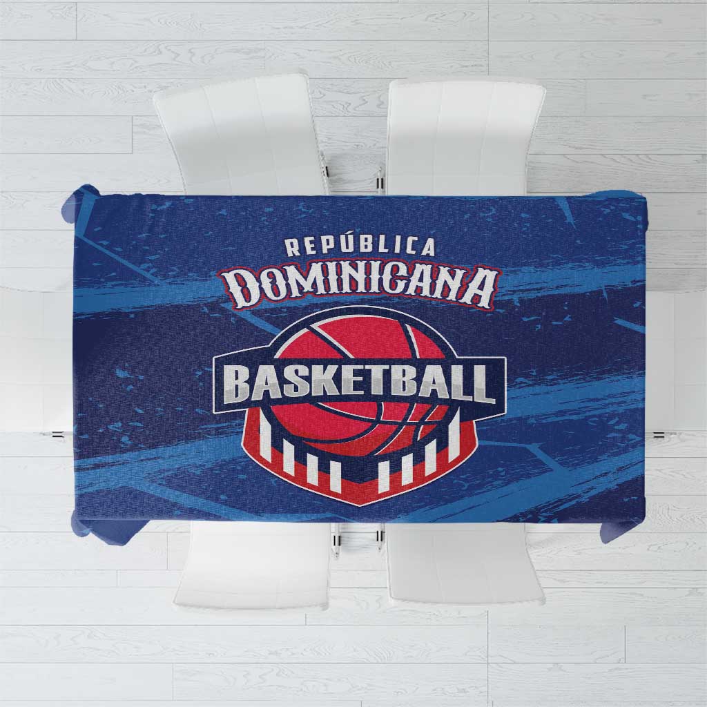 Dominican Republic Basketball Tablecloth Enjoy The Game