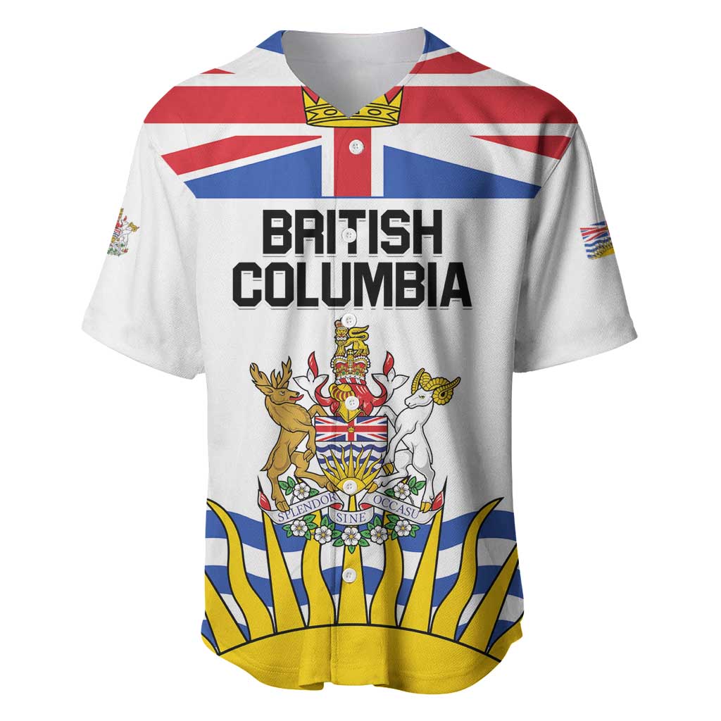 Personalized Canada British Columbia Province Baseball Jersey Splendor sine occasu