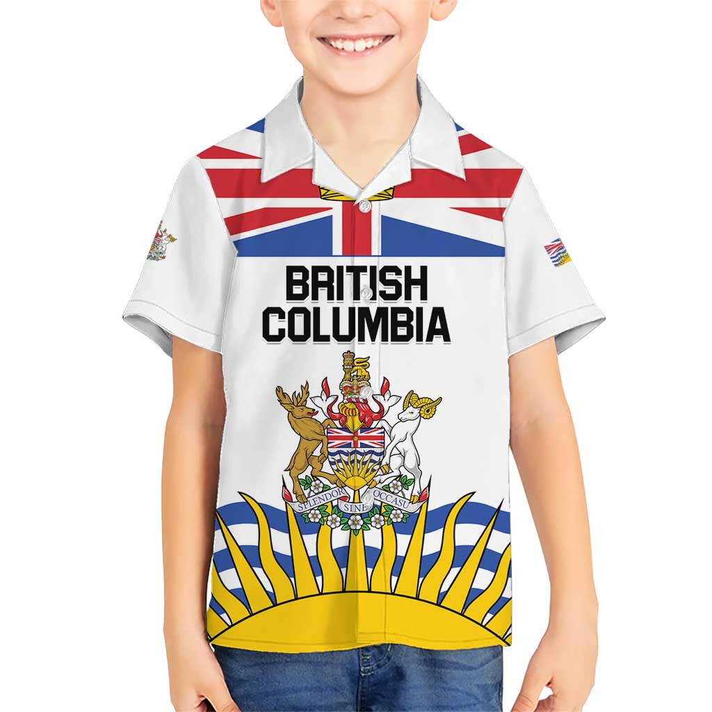 Personalized Canada British Columbia Province Kid Hawaiian Shirt Splendor sine occasu