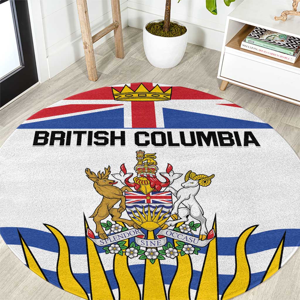 Canada British Columbia Province Round Carpet Splendor sine occasu