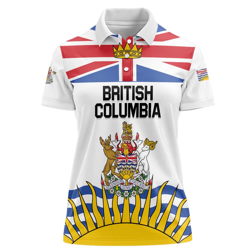 Personalized Canada British Columbia Province Women Polo Shirt Splendor sine occasu