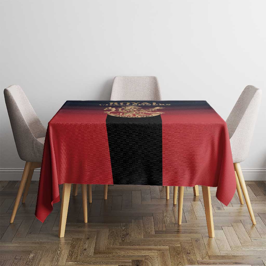 Bengaluru 2025 Cricket Royal Challengers Tablecloth Lions Play Bold