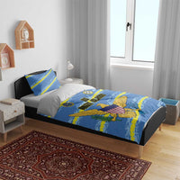 US Virgin Islands Soccer Bedding Set Team Dashing Eagles Come On